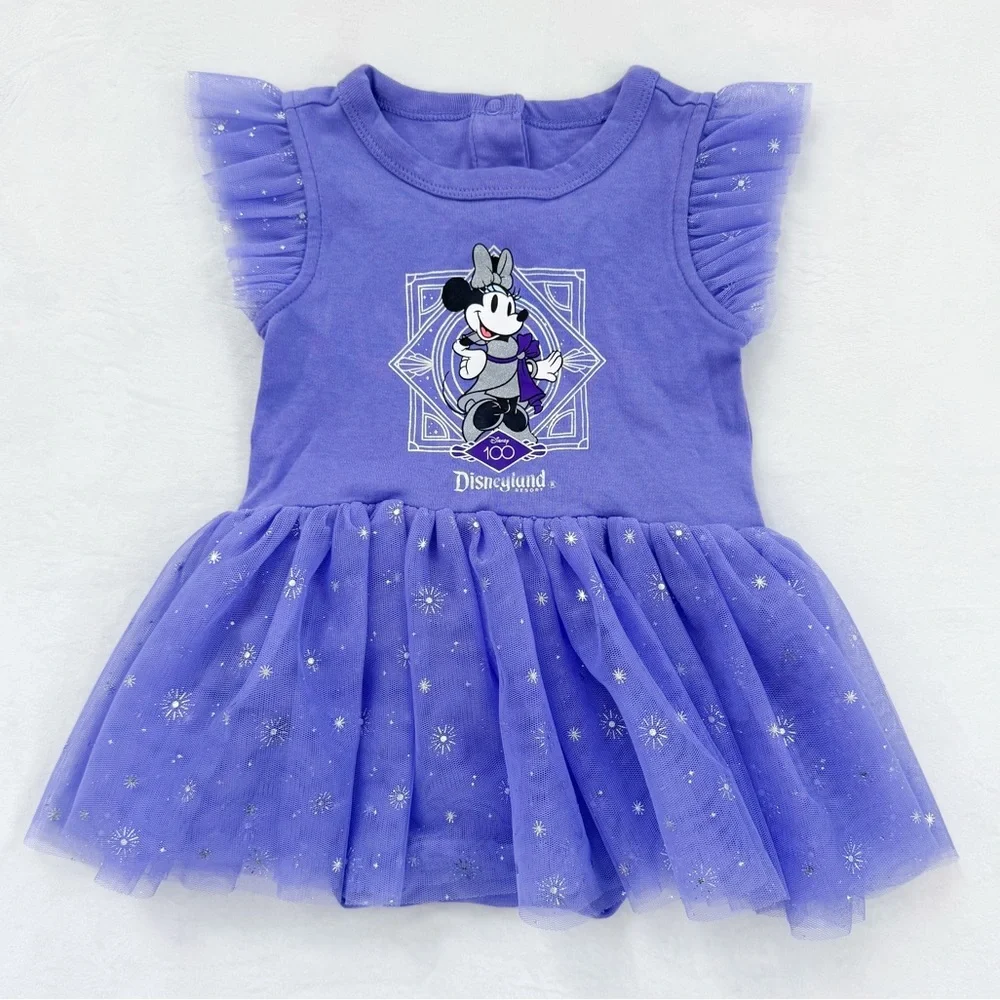 Minnie Mouse Disney100 Dress Bodysuit for Baby – Disneyland 18-24m